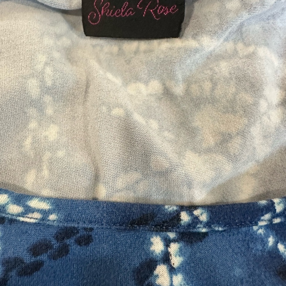 Blue Floral Women's Blouse